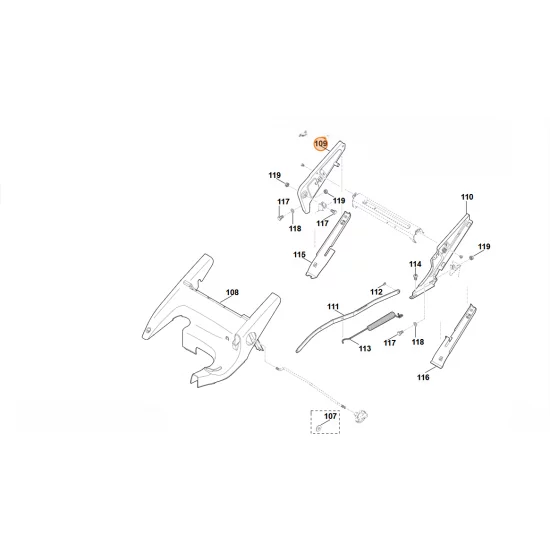 Stihl   Wspornik, str. prawa 6375 760 4205